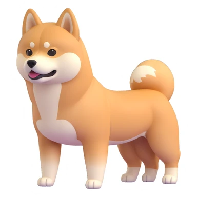 shiba inu with muscles sticker