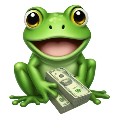 Sweetheart money frog sticker