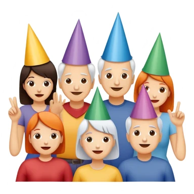 Excited Frank Gehry party sticker