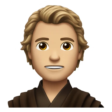 Anakin Skywalker in revenge of the Sith with his scar sticker