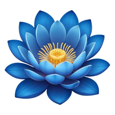 blie lotus flower sticker