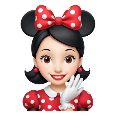 minnie mouse emoji sticker
