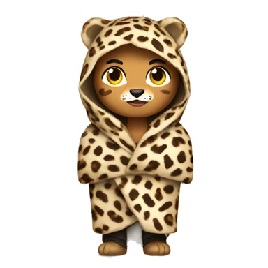 A why burrito wrapped in a leopard coat  sticker