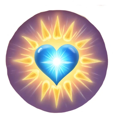 Spiritual healing heart sacred light sticker