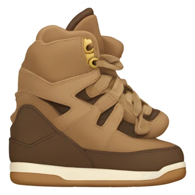 Brown and beige Jordan’s sticker