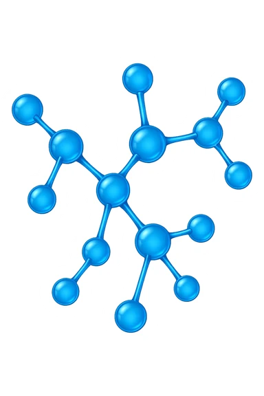 MOLECOLA CHIMICA BLU ELETTRICO sticker