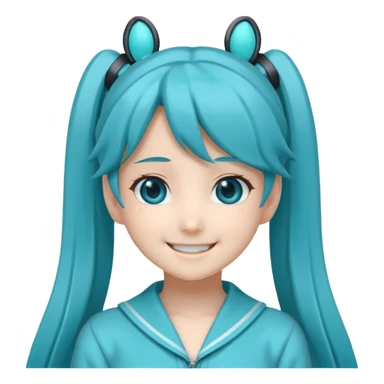 Hatsune Miku smile sticker