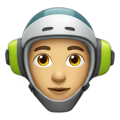 skieur à mobilette sticker