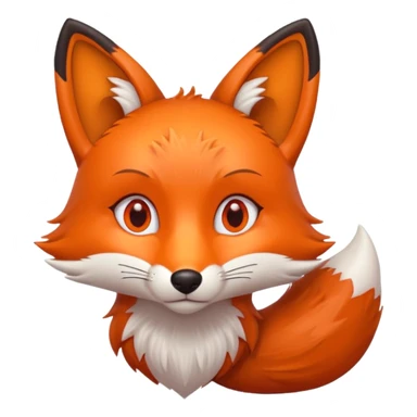 fox that has hearts for eyes  sticker