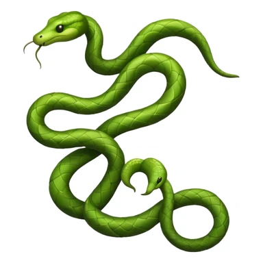 snakey jungle vine plant sticker