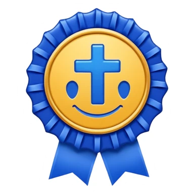 A high-resolution 3D emoji of a social media verification badge. A vibrant royal blue circular seal (hex #405DE6) with jagged, ribbon-like edges and a crisp white checkmark in the center. The style is glossy and slightly raised, featuring soft studio lighting on a clean white background." sticker