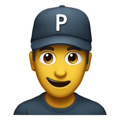 letter p but disguise as a people sticker
