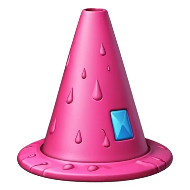 pink lava traffic cone sticker