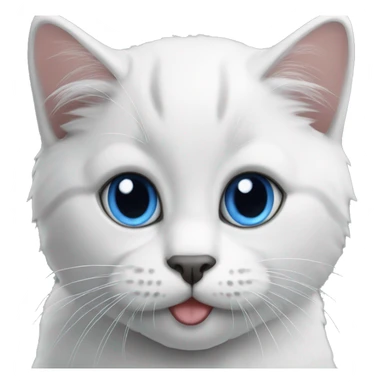 Cat british short haïr sort blue eyes  sticker