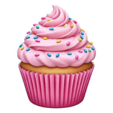 Cupcake with pink icing sticker