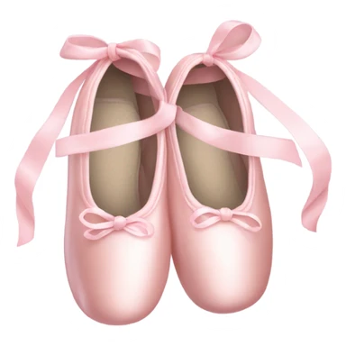 pastel pink ballet shoes sticker