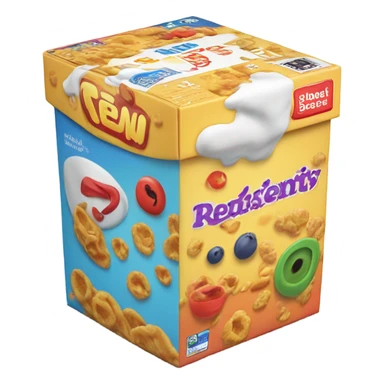 cereal box, game object sticker