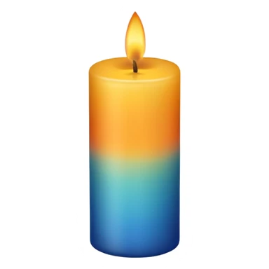 Decorative Wax Candle colored  sticker