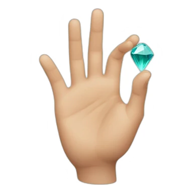 two Hand Reaching a gem sticker
