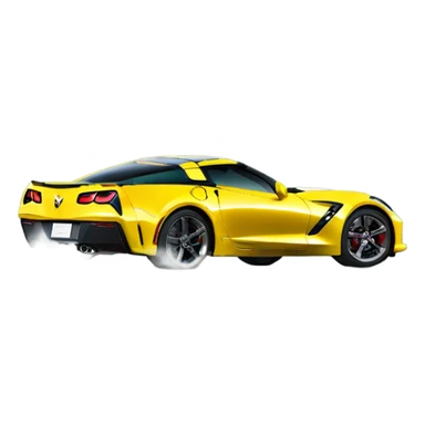 Corvette drifting  sticker