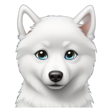 pomsky blue eyes sticker