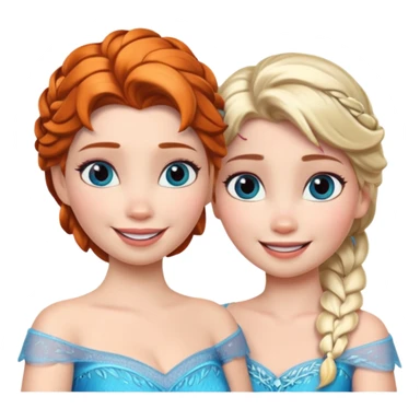 Elsa and anna sticker