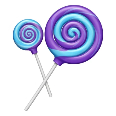 lolipop roxo e azul sticker