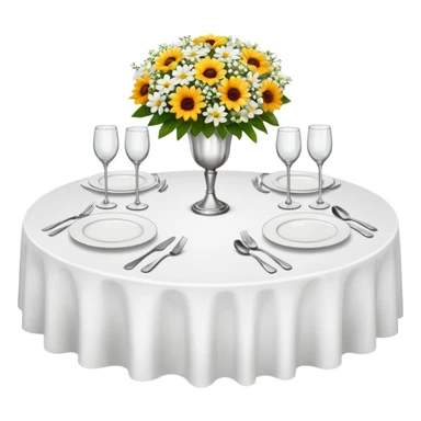 Fine dining restaurant table sticker