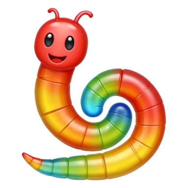 lombriz de gomita sticker