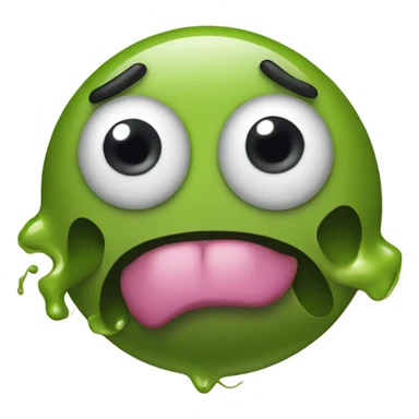 Booger with a face sticker