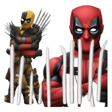 Deadpool wolverine sticker
