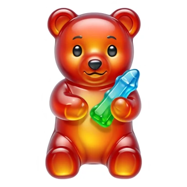 Crystallized Gummybear sticker