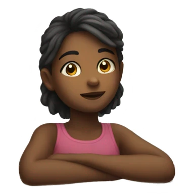 thoughtful girl by the window sticker