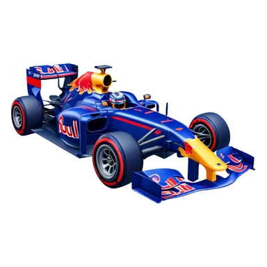 Red Bull F1 car driving emote sticker