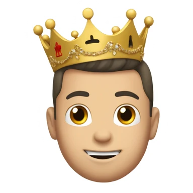 Cr7 avec une couronne  sticker