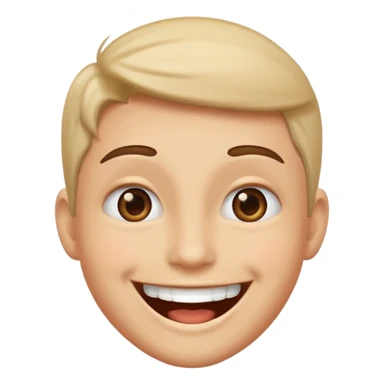 happy excited face sticker