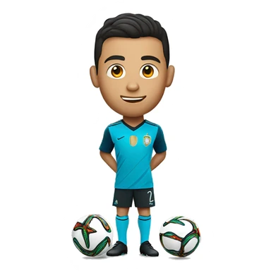 Cristiano Ronaldo with the World Cup sticker