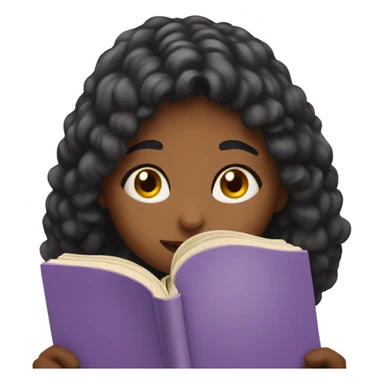 Girl in love reading  sticker