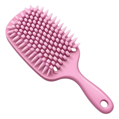 light pink hairbrush apple emoji style variation 4 sticker