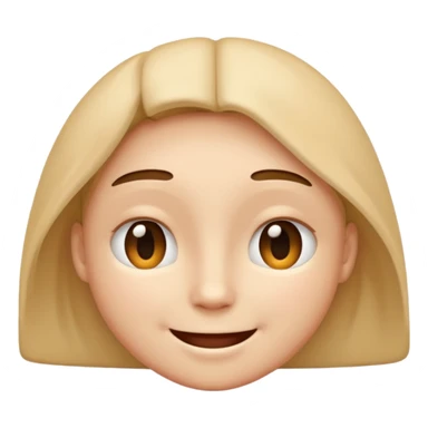 A smiling face with barely open eyes. sticker