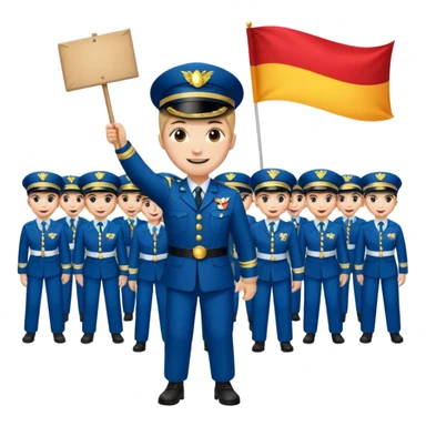 banner carrier Parade Marchers sticker