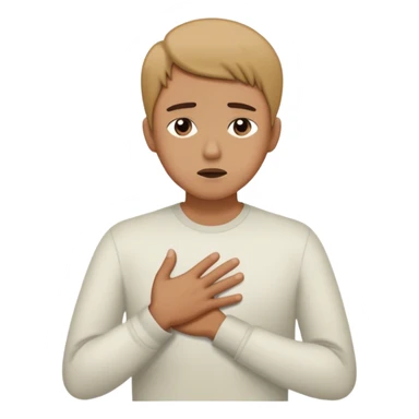 A person stands still, hand on their chest, hesitating between a floating “ “No.” Their face shows discomfort, but they don’t rush to choose. Nearby, someone looks disappointed but calm. The scene captures **pausing, tolerating discomfort, and making space for others' feelings.** 🚦😣 sticker