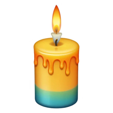 Candle in random Colors sticker