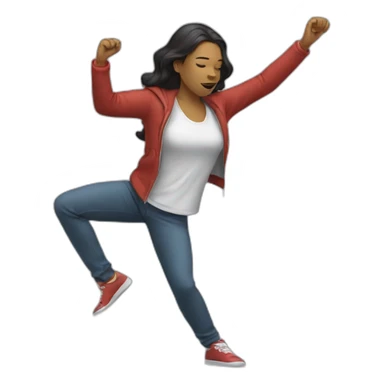 Mixed Female hitting a dab sticker