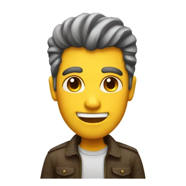 Smug face emoji sticker