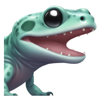 Salamander happy sending a kiss sticker