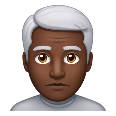 gray man Without mustache sticker