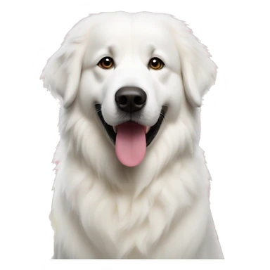 Great Pyrenees dog BIRTHDAY PARTY sticker