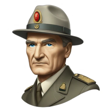 Mustafa Kemal Atatürk blue eyes Marshall sticker