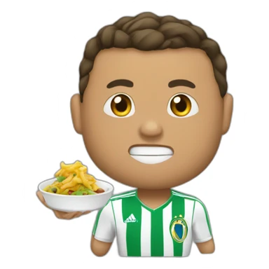 Ronaldo qui mange du mafé sticker